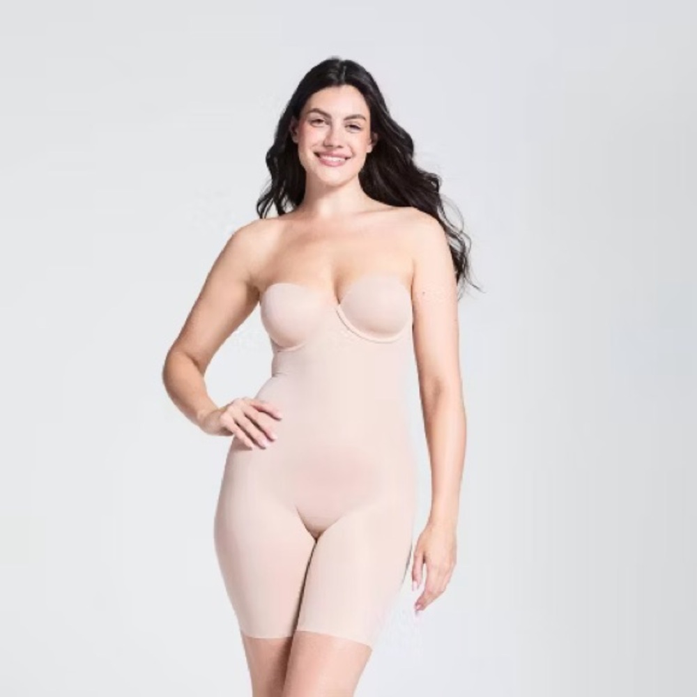 Seamless Strapless Nude Bodysuit